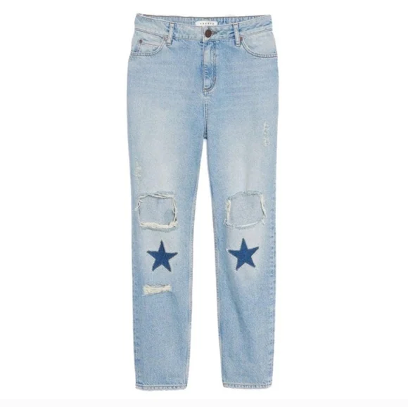 Sandro straight cut high-waisted jeans Size 34 sandro or 2 US - Picture 4 of 13